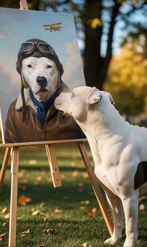 Customer photo review of Artzuzu Custom Portrait For Pets - Sky Captain