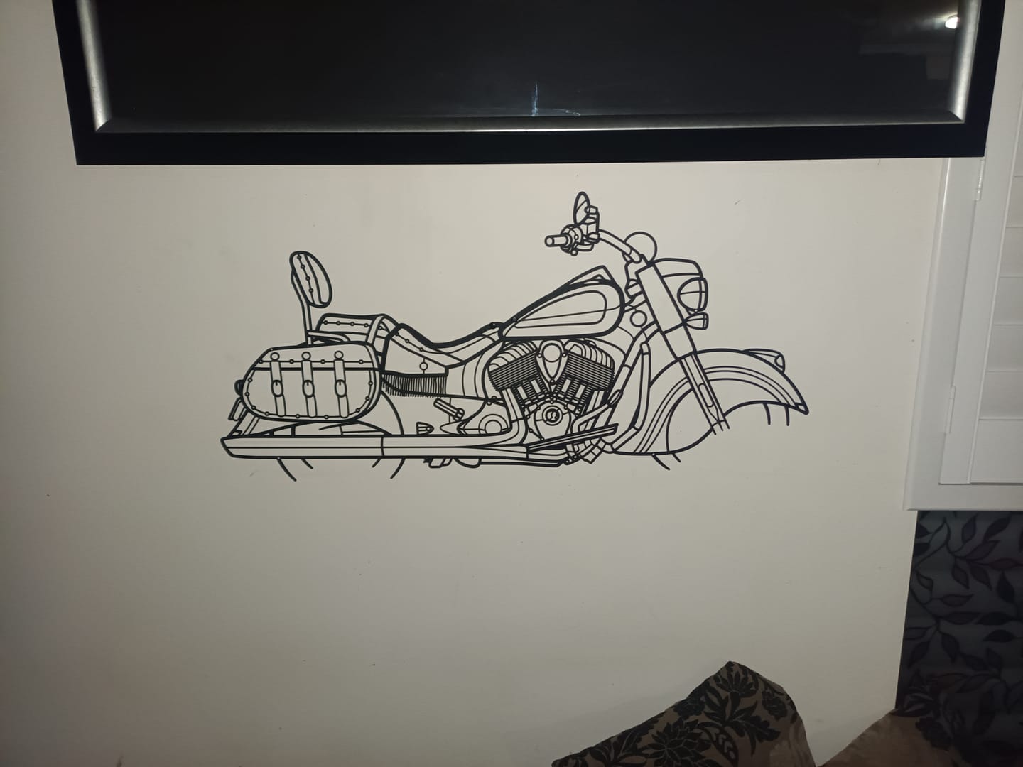 Customer photo review of Chief Vintage 2019 Silhouette Metal Wall Art