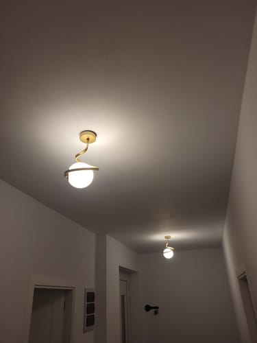 Customer photo review of Lustra MERSA Gold Abajur Mat 1xE27