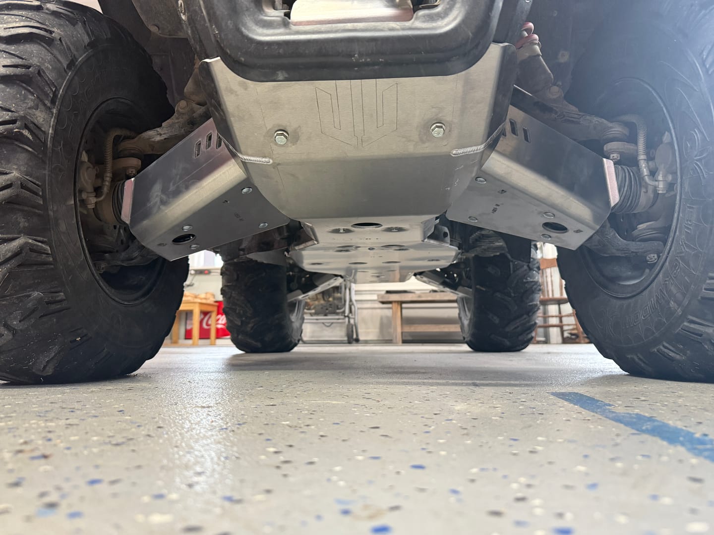 Customer photo review of A-arm & CV Boot Guard Kit — Suzuki KingQuad 450/500/700/750 (2005+)