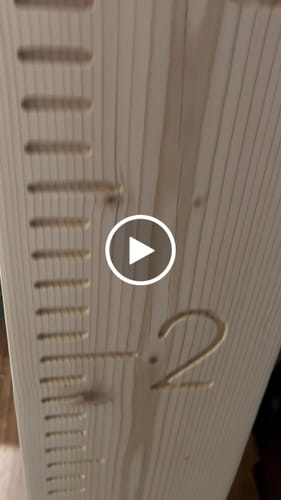 Customer video review of 79.2X7.875" 3 Piece Growth Chart Inlay Acrylic Router Template Set