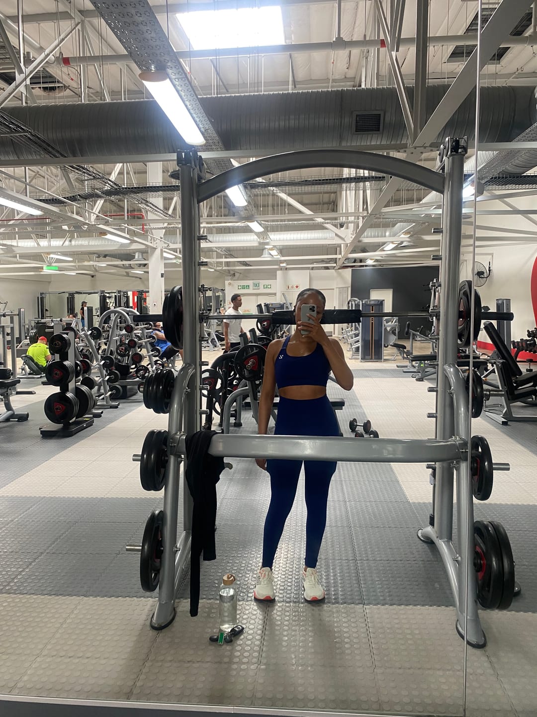 Customer photo review of Adjustable Strap High Impact Sports Bra & Pocket Leggings Set