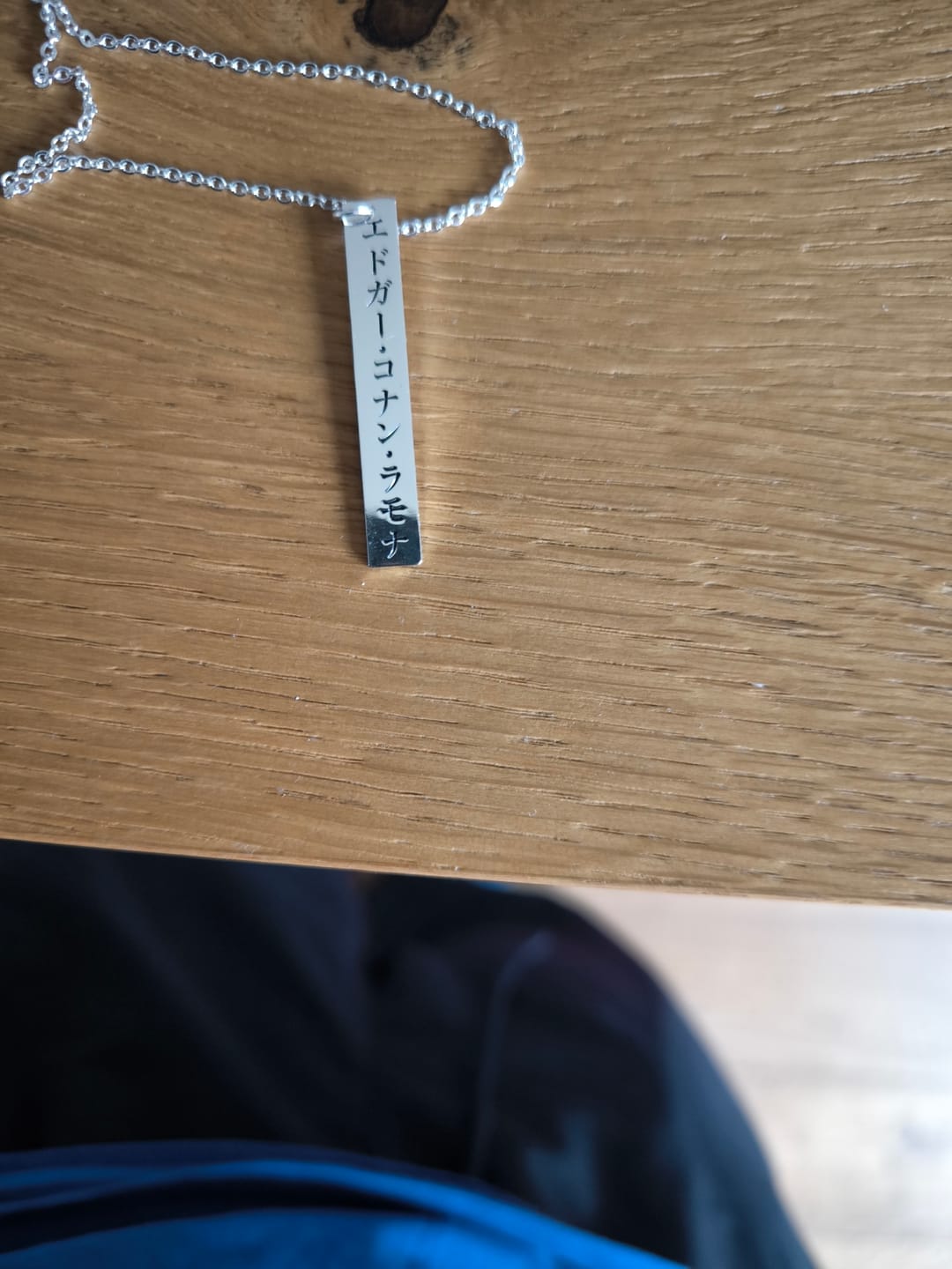 Customer photo review of Collier Japonais Personnalisé