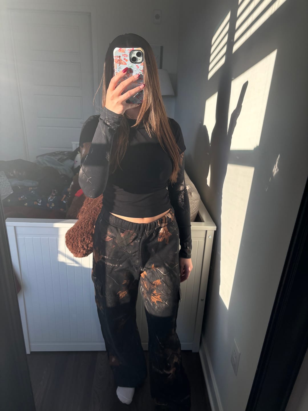 Customer photo review of W4293 - Camo Twofer Baby Tee