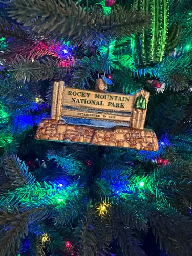 Customer photo review of Rocky Mountain National Park Ornament