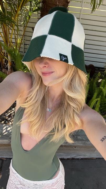 Customer photo review of The Koala Sauna Hat