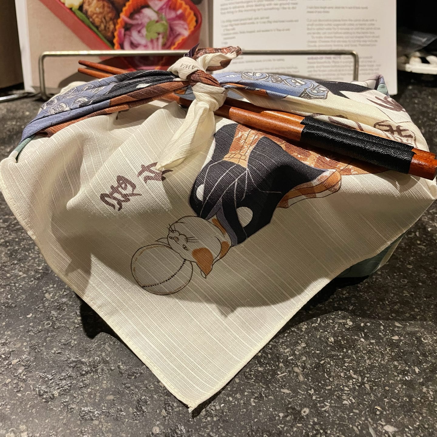 Customer photo review of Art Furoshiki 48cm | Neko Temari