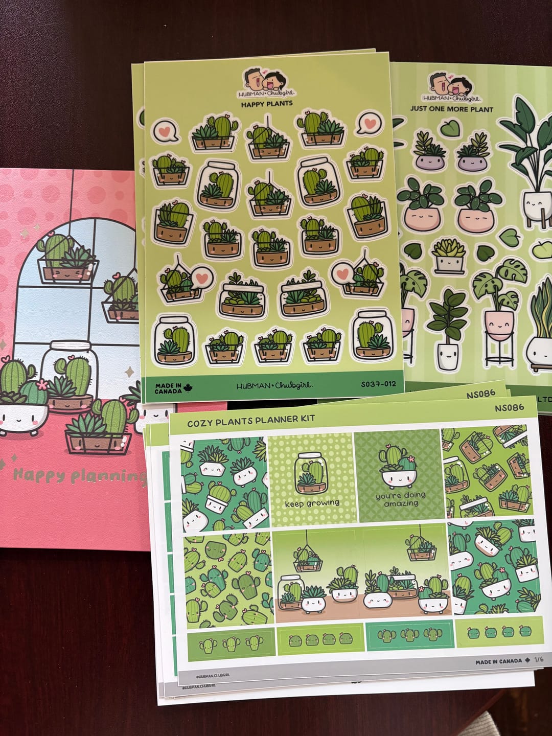 Customer photo review of Cozy Plants Planner Kit (Set of 6)