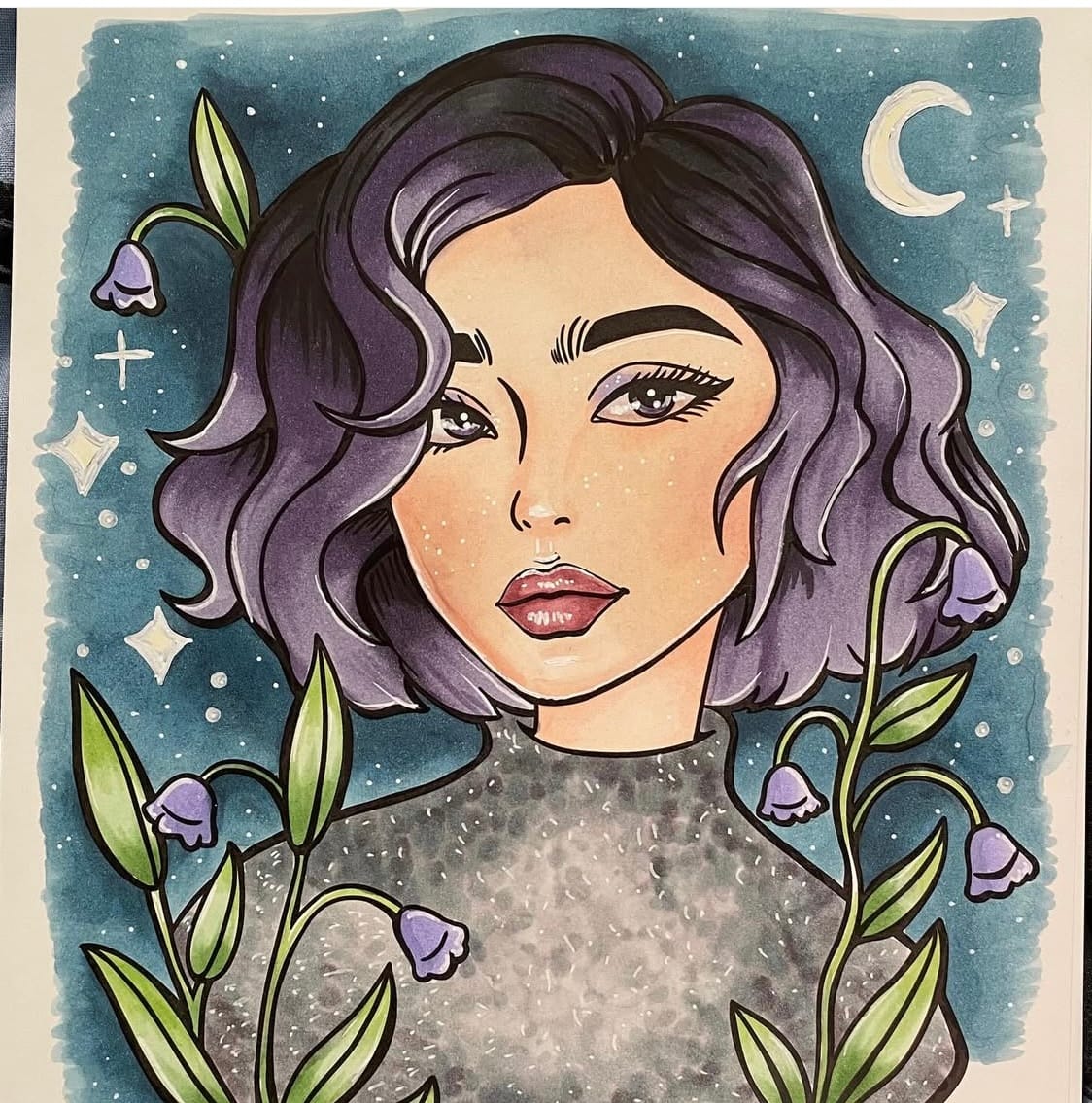 Customer photo review of Ohuhu Double-Sided Bleedproof Coloring Book