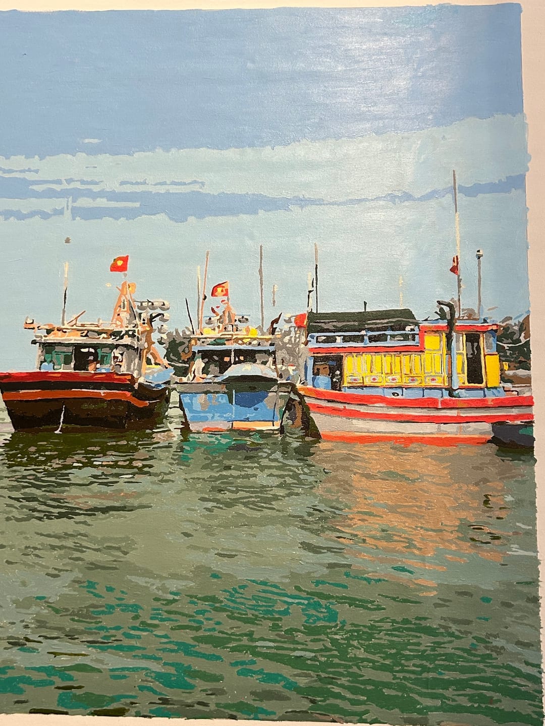 Customer photo review of Custom Paint by Numbers Kit