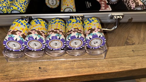 Customer photo review of Poker Cards Poker Merchant Plastic Black 2 Index