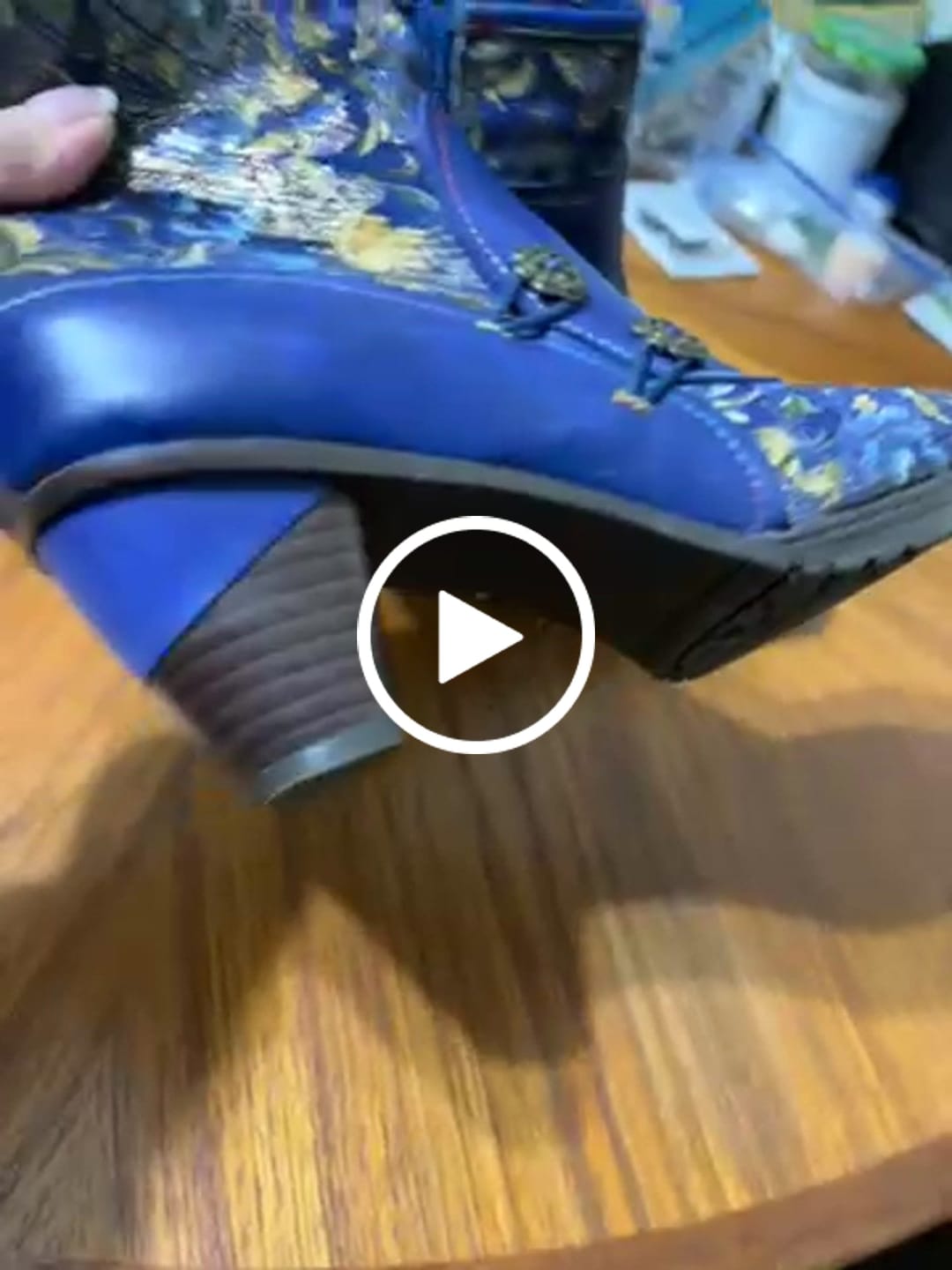 Customer video review of Handmade Leather Bloom Ankle Boots