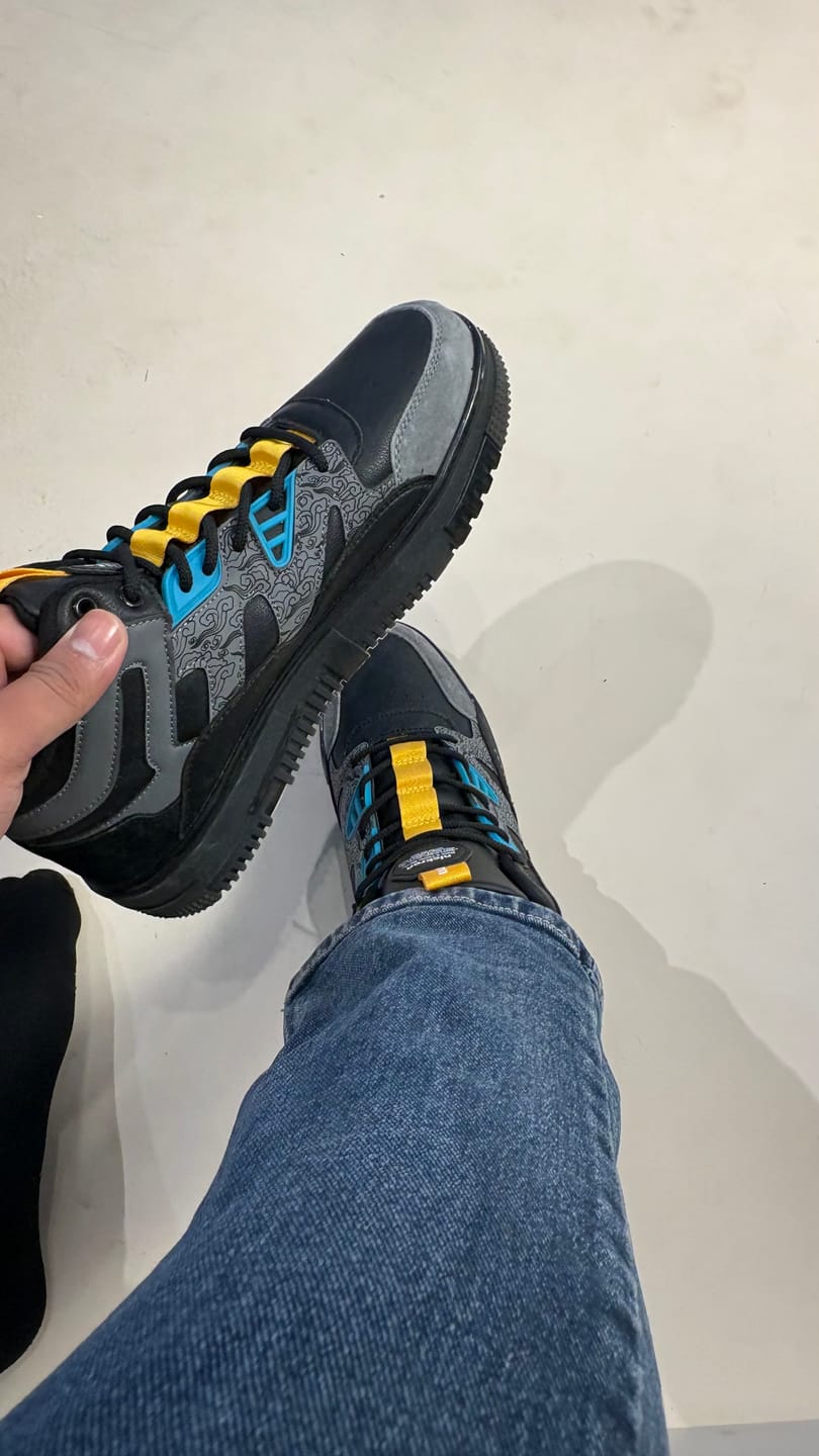Customer photo review of Street Skate 2.0 Black Mid Top Premium Flat Sole Sneakers
