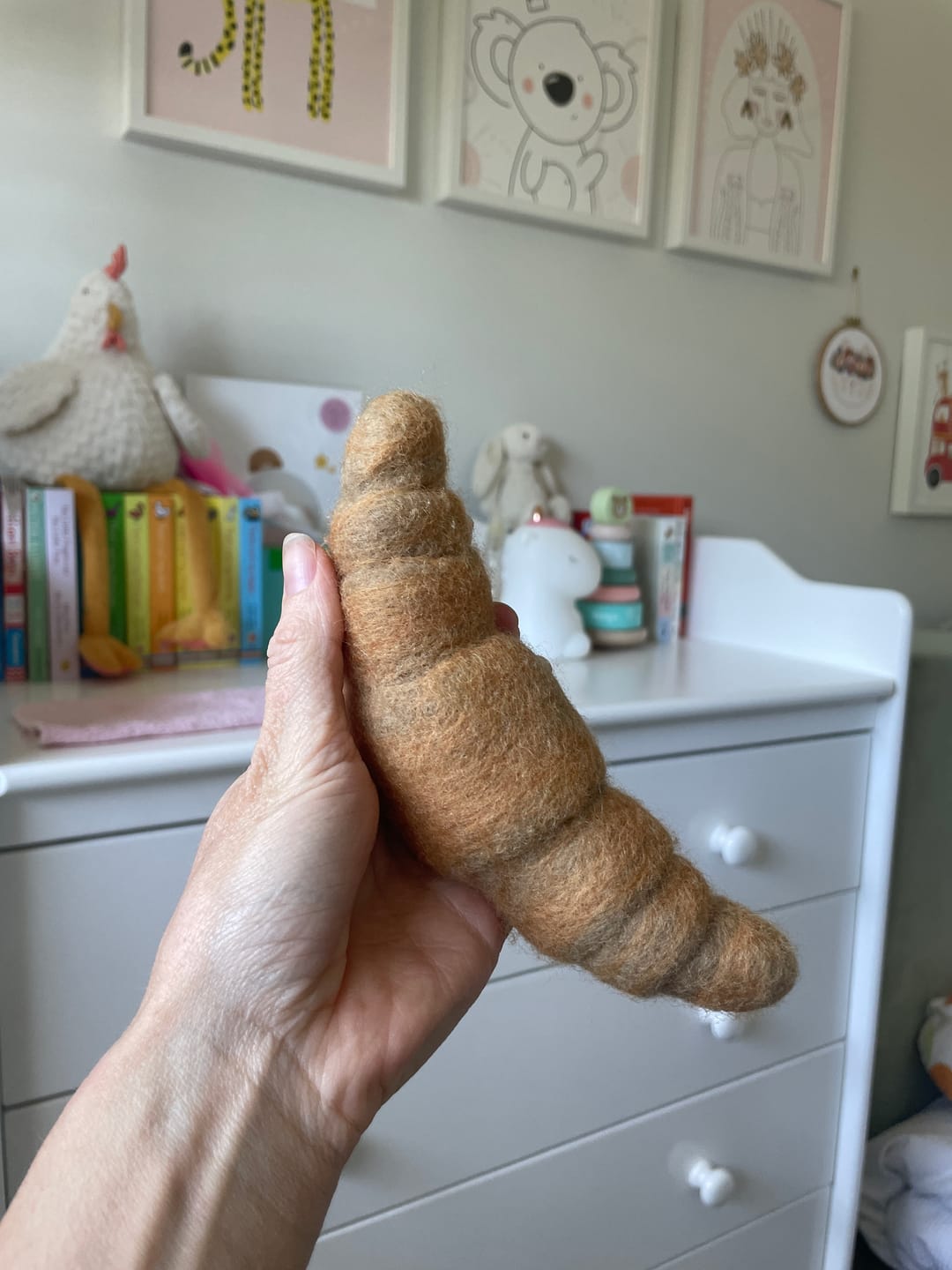 Customer photo review of Felt Plain Croissant