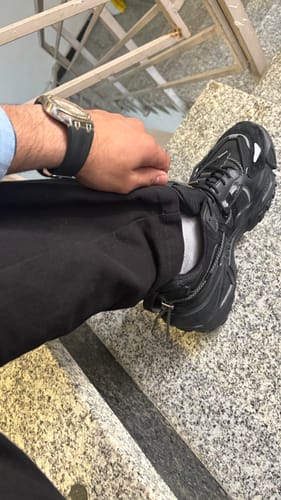 Customer photo review of Rocket Boost Black High Heel Funky Designer Low Top Sneakers