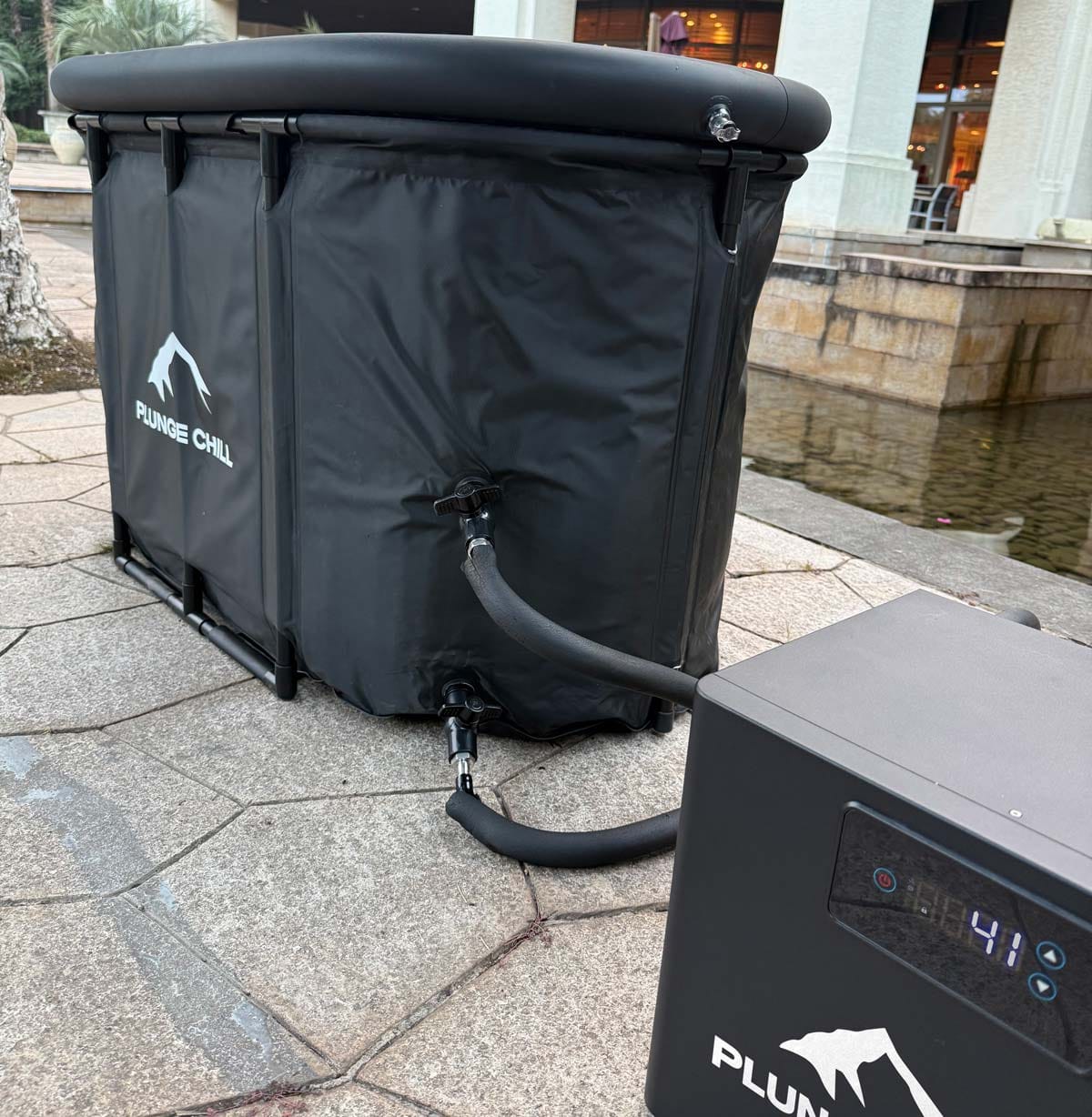 Customer photo review of Cold Plunge Chiller + Tub (MAX)
