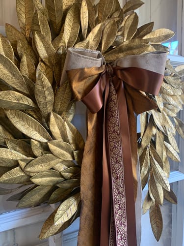 Customer photo review of Haven Harvest Wreath Ribbon