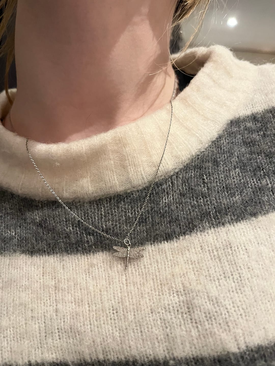 Customer photo review of Dragonfly Necklace