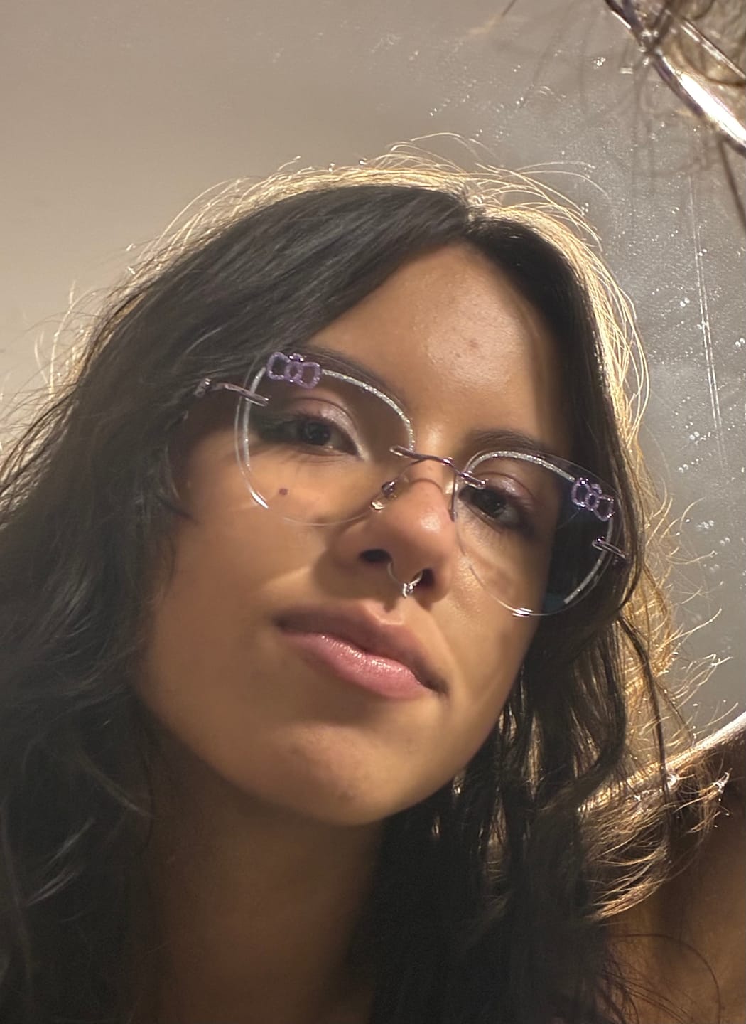 Customer photo review of Kitty Eyeglasses