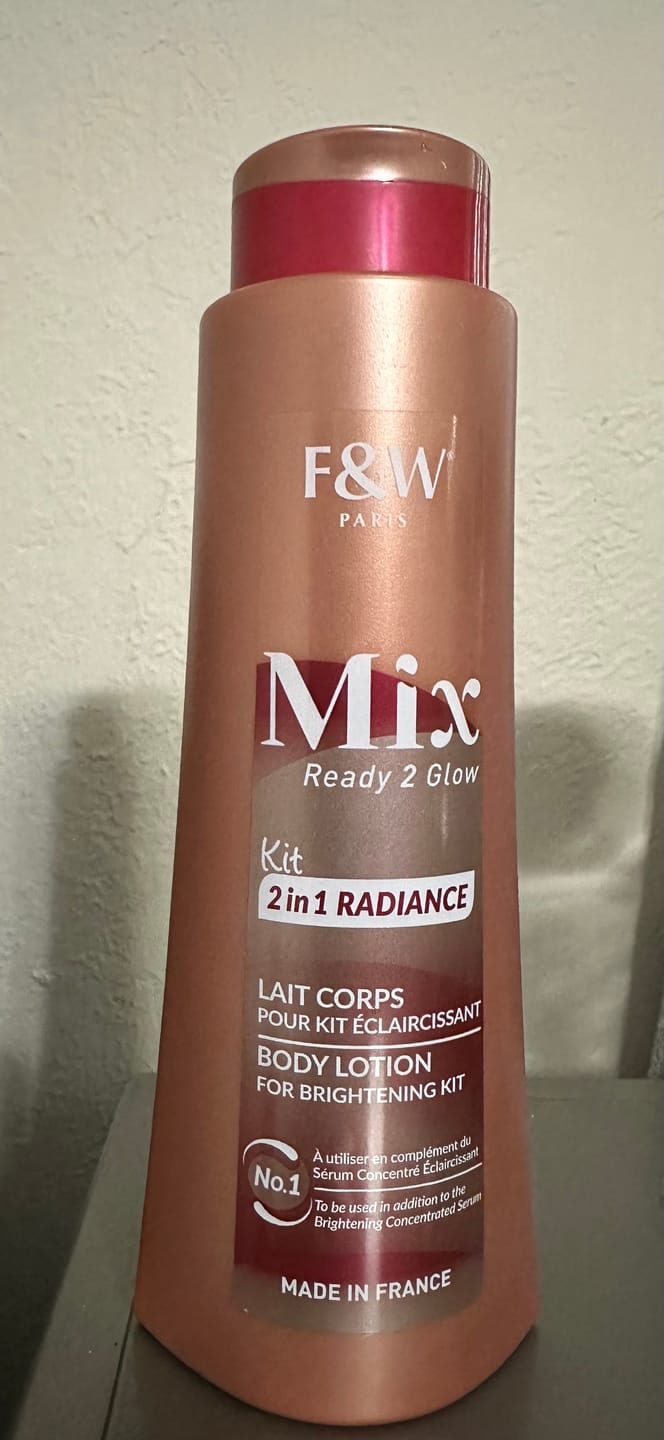 Customer photo review of Fair And White MIX Brightening Kit Body lotion and Serum 400ml