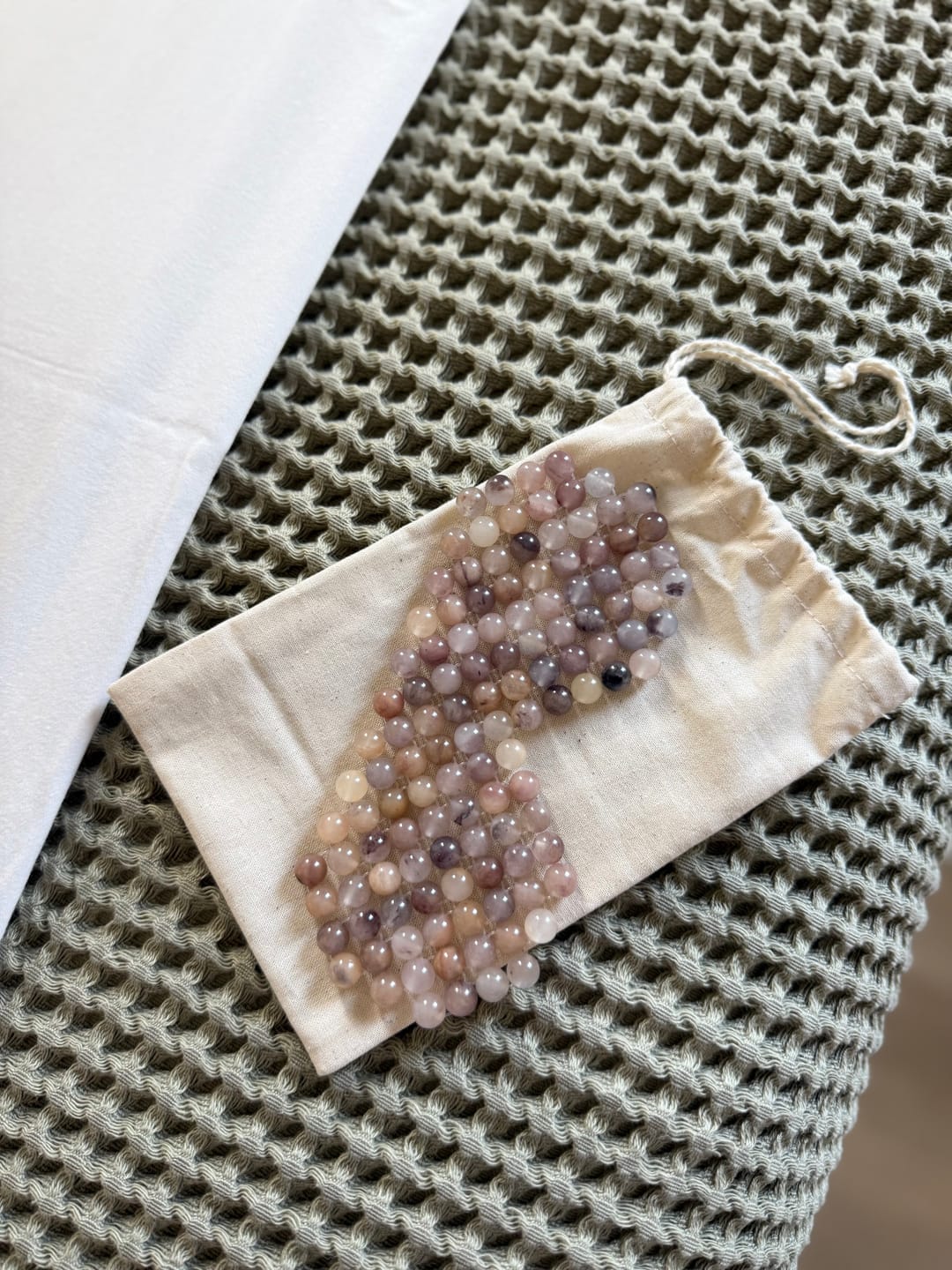 Customer photo review of Natural Jade Stone Eye Mask