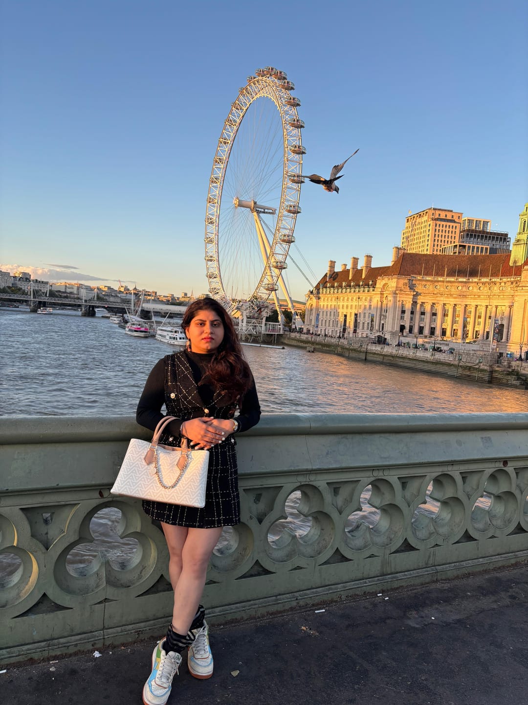 Customer photo review of Rader Set of Top and Woolen Tweed Dress