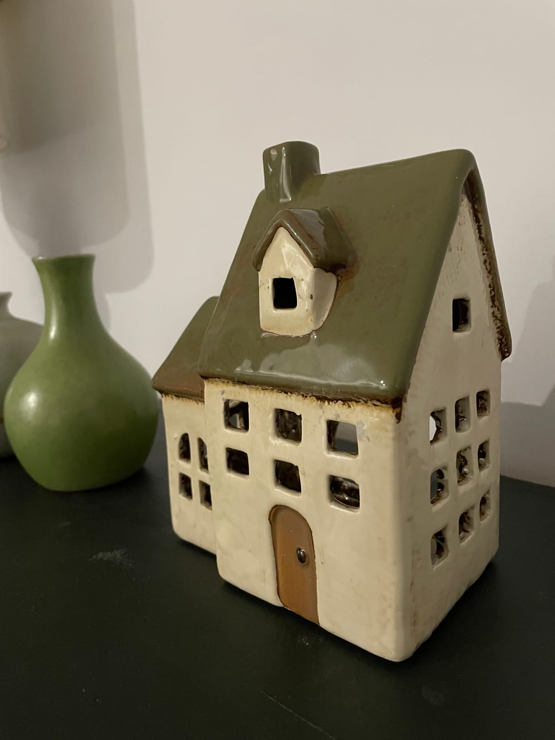 Customer photo review of Tea Light Chapel – Olive Green