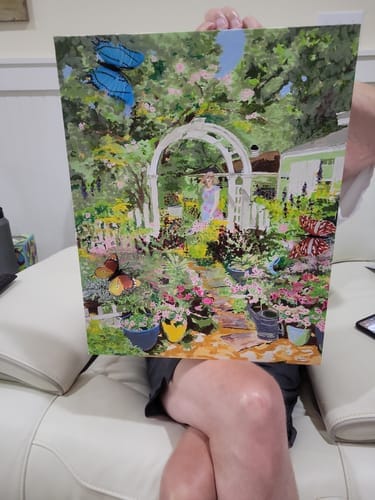 Customer photo review of Custom Portrait Paint By Numbers