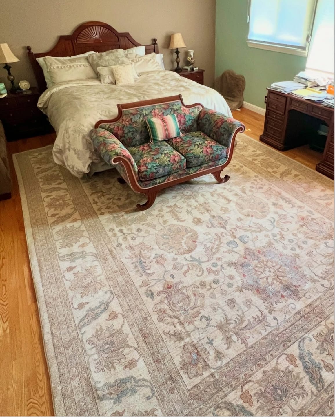 Customer photo review of Muted Oushak • Transitional Turkish Area Rug (10'x14')