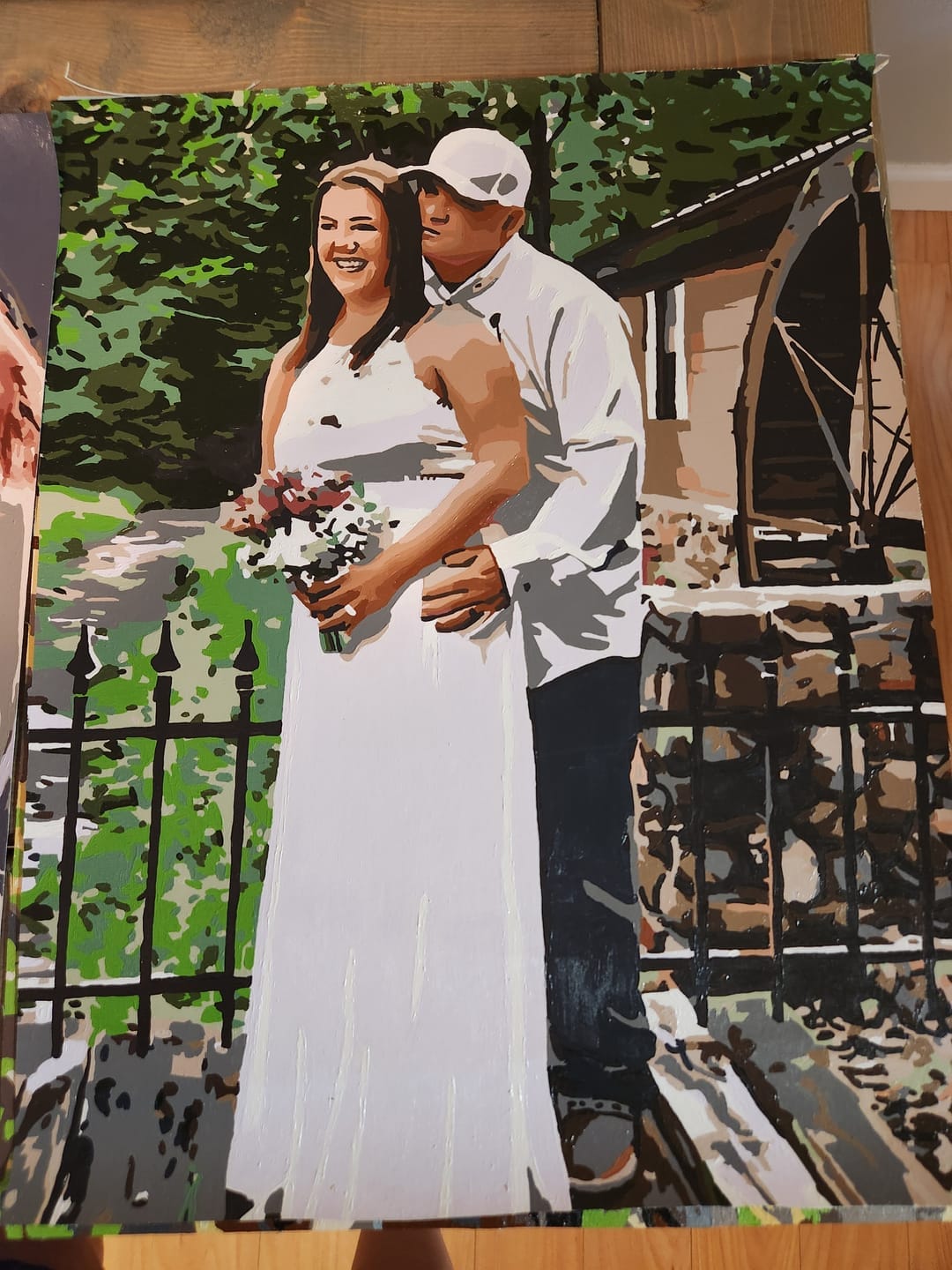 Customer photo review of Custom Paint by Numbers Kit