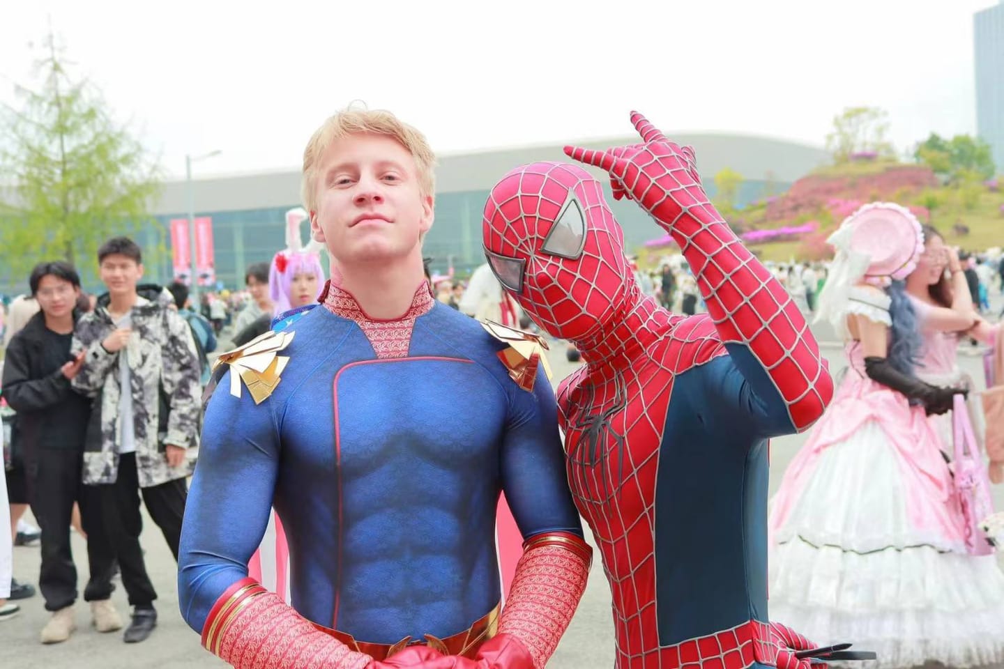 Customer photo review of Tailor made!  Tobey Maguire Spider-Man Life Size Wearable Costume