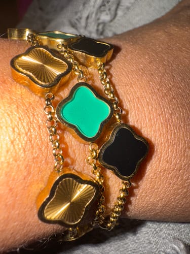 Customer photo review of Celine Clover Bracelet