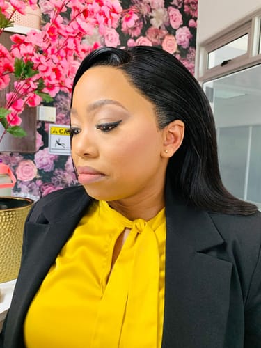 Customer photo review of Peruvian Lace front Wig Kourtney