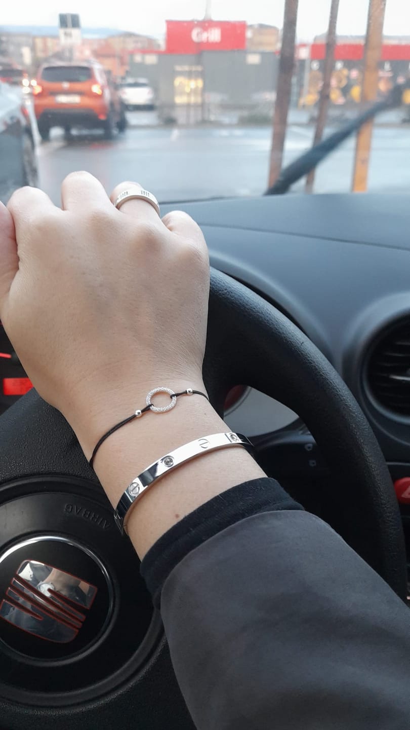 Customer photo review of Bratara Love - Argintiu