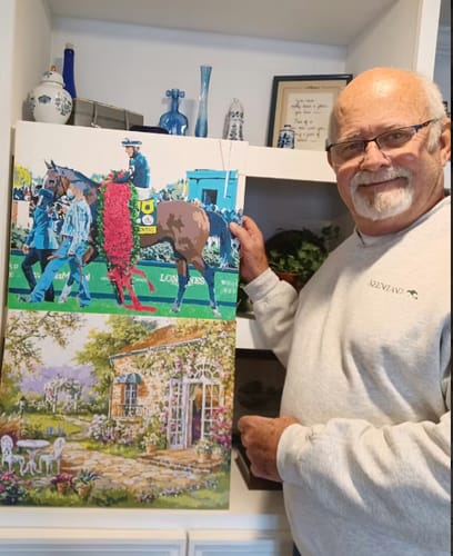 Customer photo review of Custom Landscape Paint By Numbers