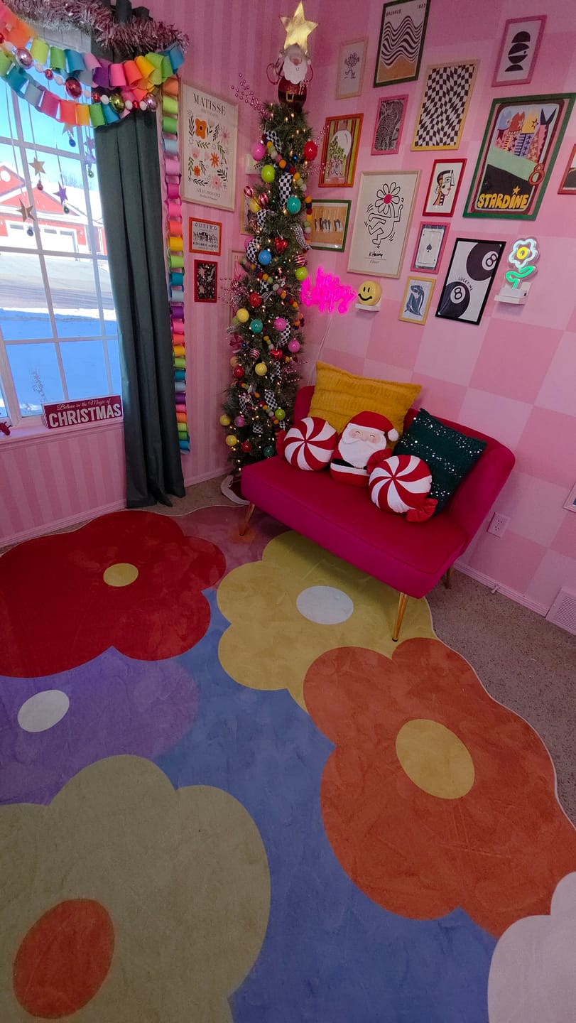 Customer photo review of Funky Flowers Rug