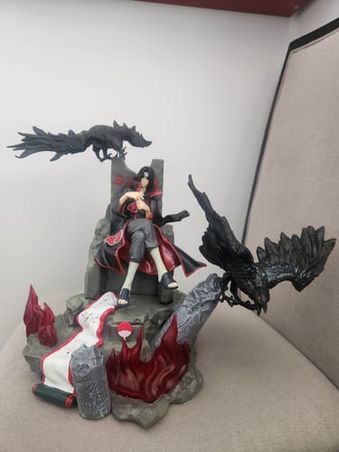 Customer photo review of Itachi Uchiha Action Figure – 33cm Collector’s Edition | Detailed Anime Statue with Crows and Flames