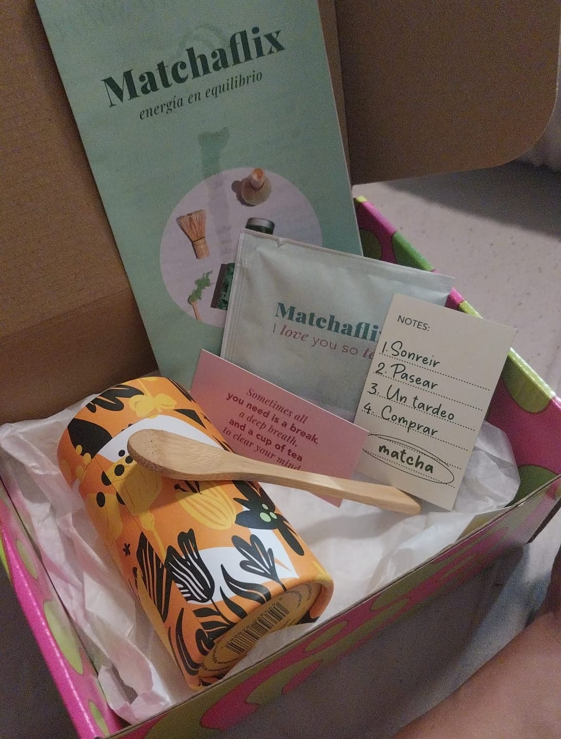 Customer photo review of Té Matcha Premium Mango