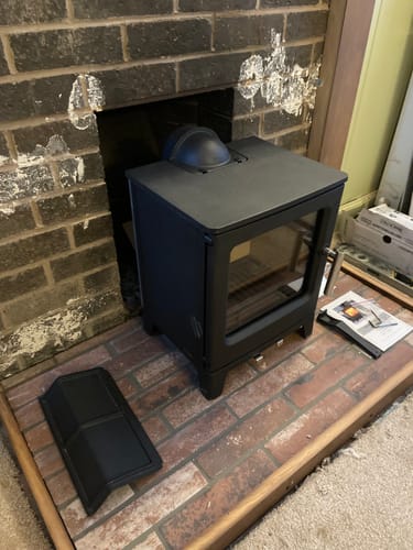 Customer photo review of EVA UK Stream 4 Wood Stove - Black