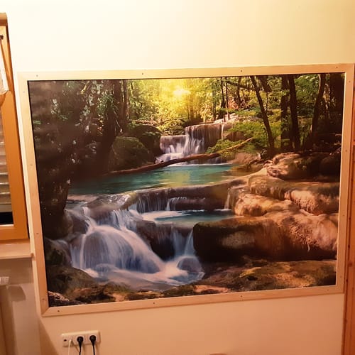 Customer photo review of Poster | Tropischer Wasserfall | Querformat