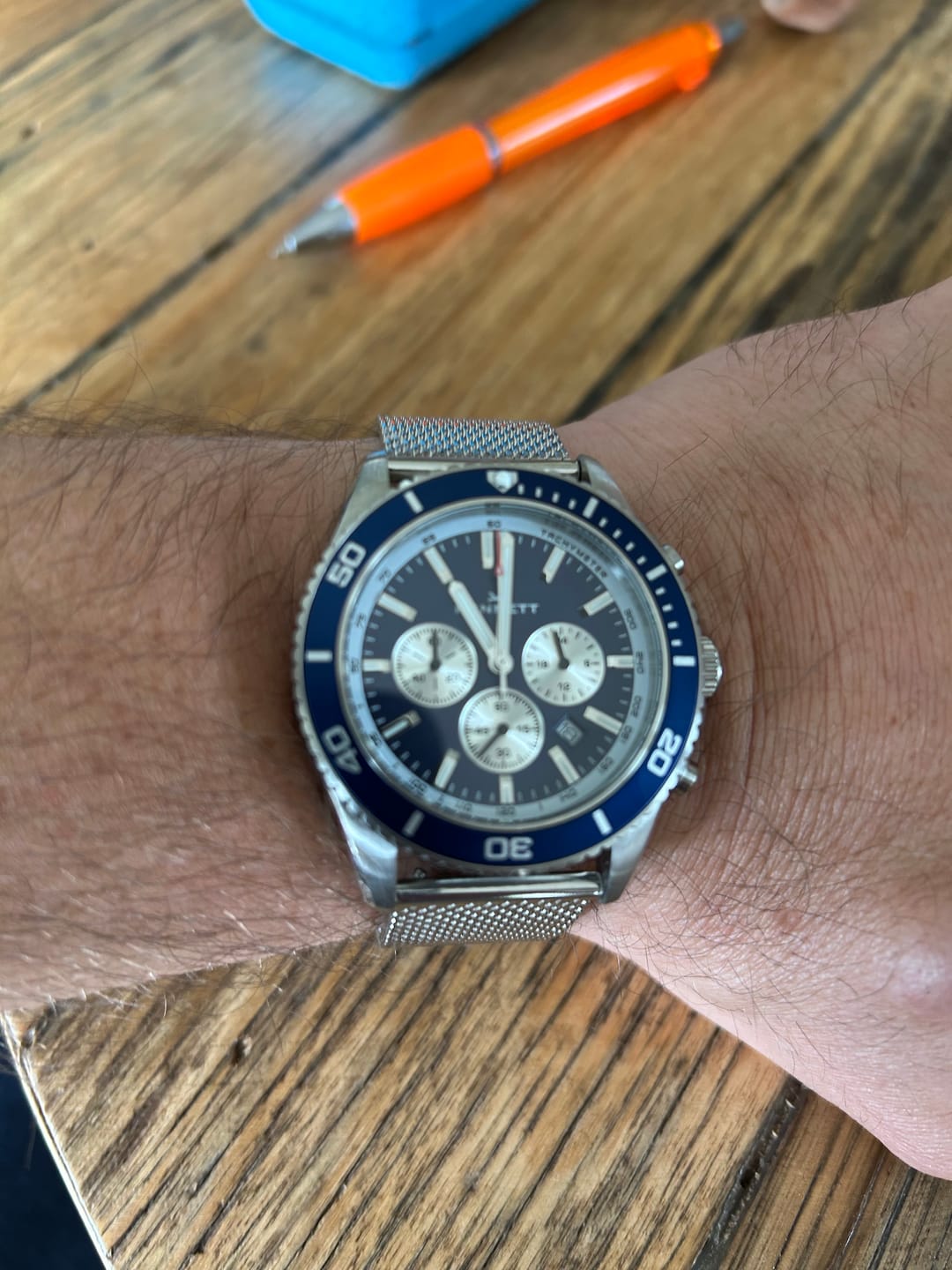 Customer photo review of Kennett PaceSetter Chronograph Watch | Nautical Inspired Timepiece