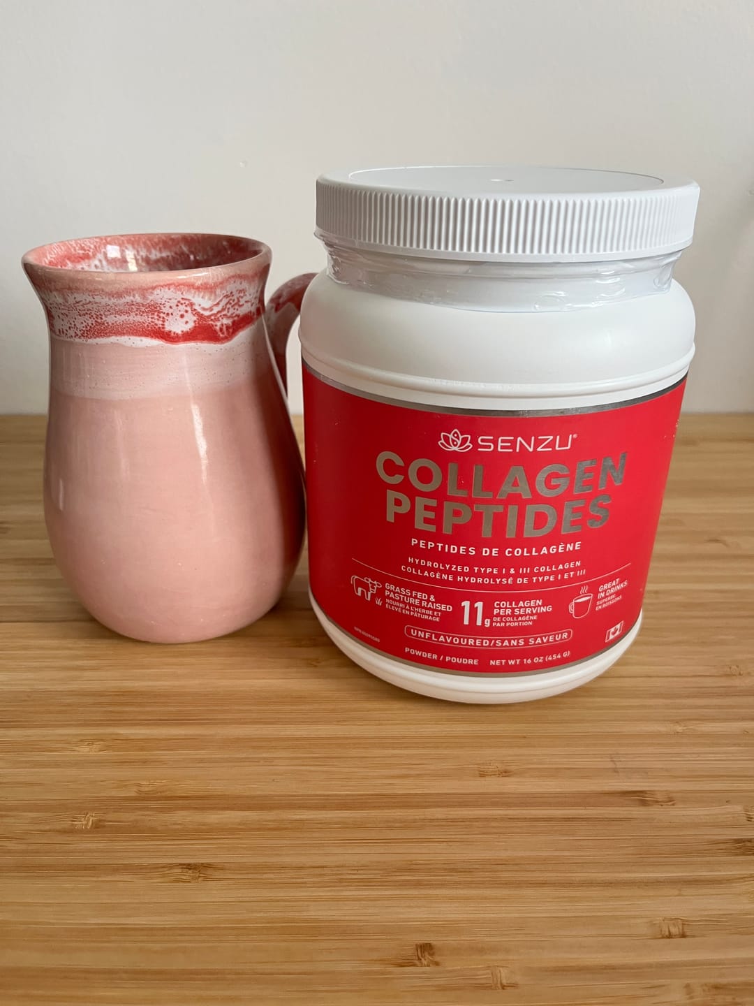 Customer photo review of Collagen Peptides Protein Powder (454g)