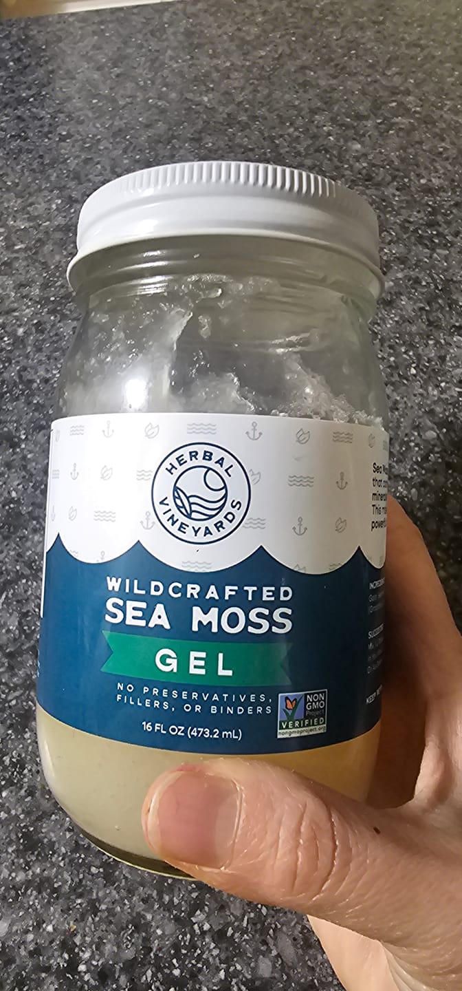 Customer photo review of EXCLUSIVE GOLD SEA MOSS GEL