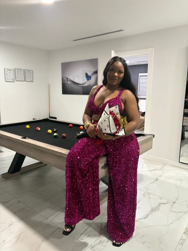 Brianna M. review of Liza Suit in Magenta by OFUURE - RENTAL image 1 out of 2