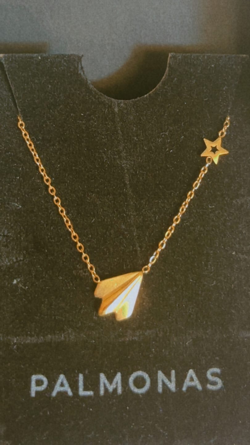 Customer photo review of Simple Chain Necklace with Star Charm