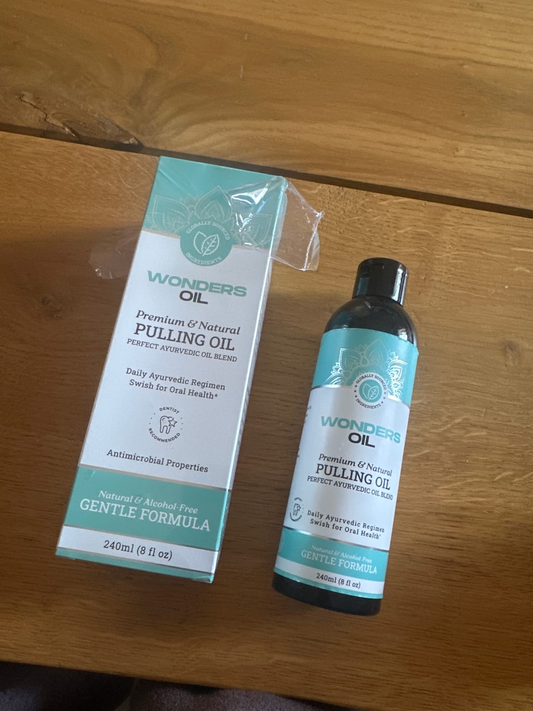 Customer photo review of Wonders Oil - משיכת שמן שטיפת פה טבעית