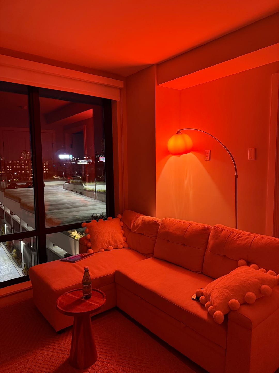 Customer photo review of Orange Dome Modern Arched Metal LED Floor Lamp