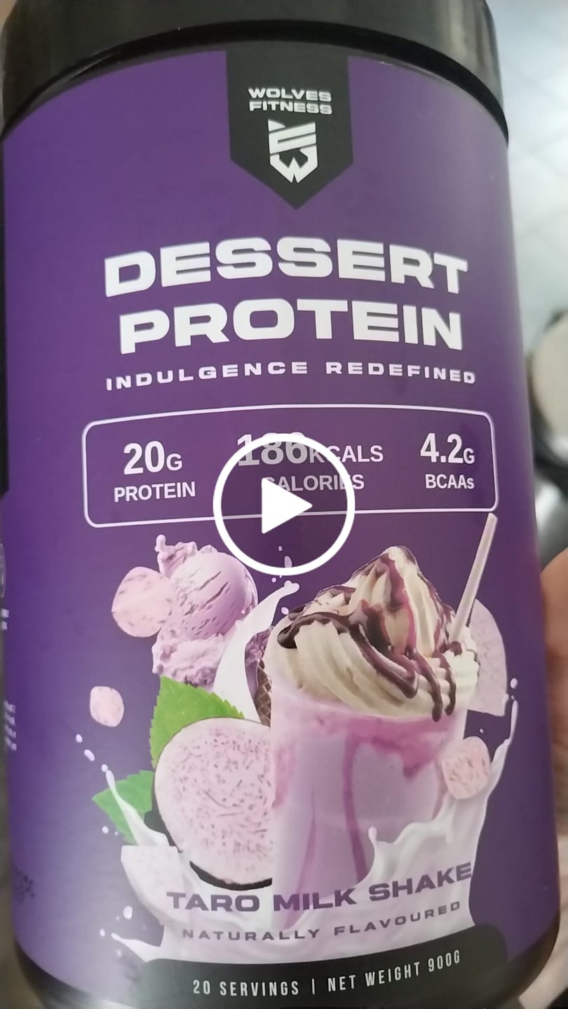 Customer video review of DESSERT PROTEIN TARO MILK SHAKE [900g Tub - 20 Servings]