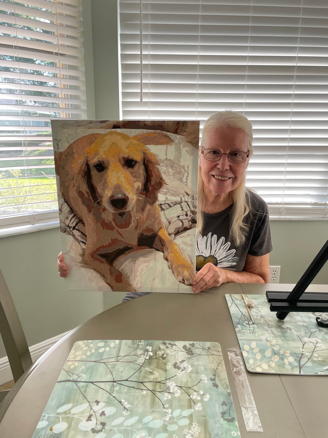 Customer photo review of Custom Paint by Numbers Kit