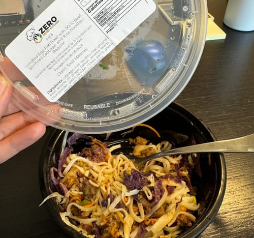 Customer photo review of EXCLUSIVE 20% OFF 5 MEAL PLAN WITH CODE ZERODOUBT20 - FIRST 3 ORDERS
